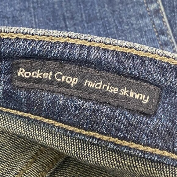 Citizens of Humanity Rocket Crop Mid-Rise Skinny Jeans Blue Size 27 - Picture 8 of 9
